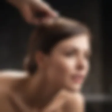 Visual representation of the benefits of hyponic shampoo for hair health.