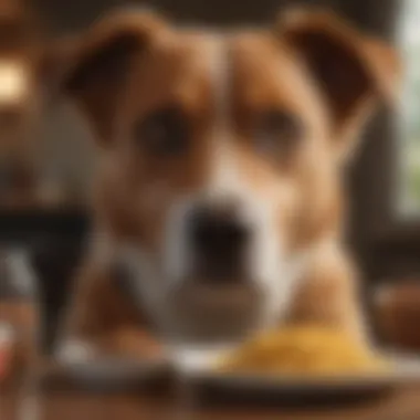 Feeding Tips for Enhanced Ear Health Dog enjoying a healthy meal
