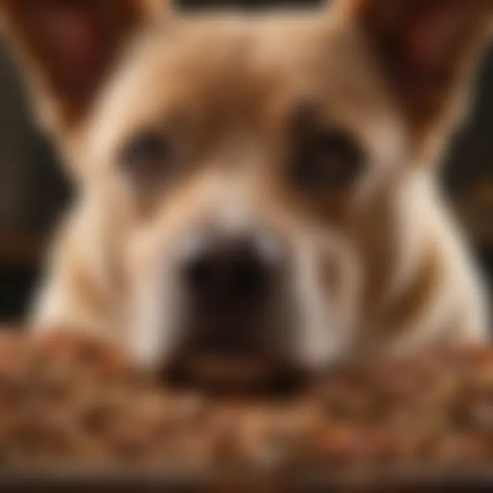 Visual guide to dog food portioning