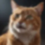 Cat experiencing asthma symptoms