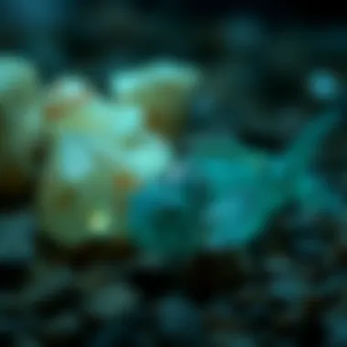 Natural vs. Glow in the Dark Fish Rocks Comparison of natural and glow in the dark fish rocks