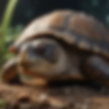 Close-up of different turtle species highlighting their unique characteristics