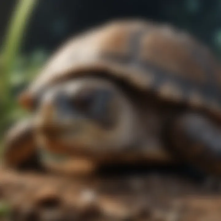 Close-up of different turtle species highlighting their unique characteristics