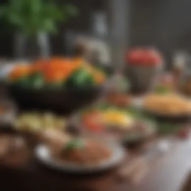 Fresh Ingredients in NomNomNow Meals An array of fresh ingredients used in NomNomNow pet meals