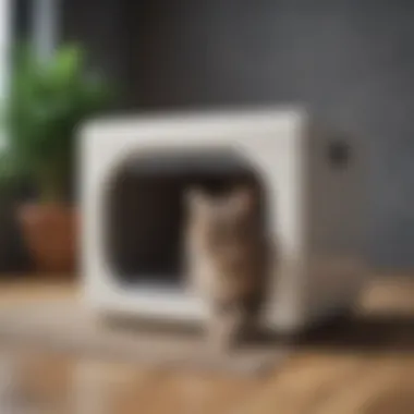 Odor-Free Cat Litter Box Clean cat litter box with no odors