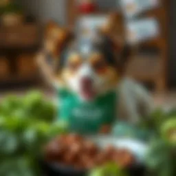 Nulo dry dog food packaging and ingredients layout