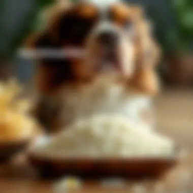 A chart comparing nutritional values of grain-free rice and traditional rice