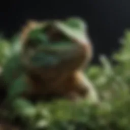 Fresh greens suitable for bearded dragons