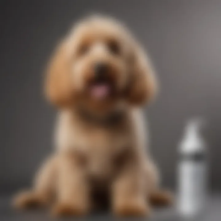 An array of leave-in conditioners specifically formulated for dog grooming