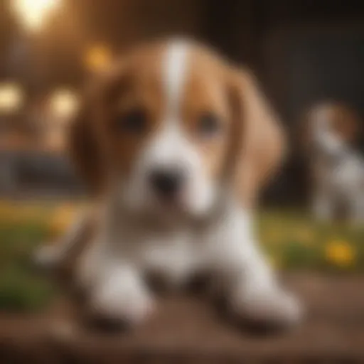Nutritional chart for beagle puppies highlighting essential nutrients
