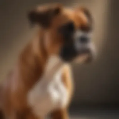 Boxer dog exhibiting vitality and health