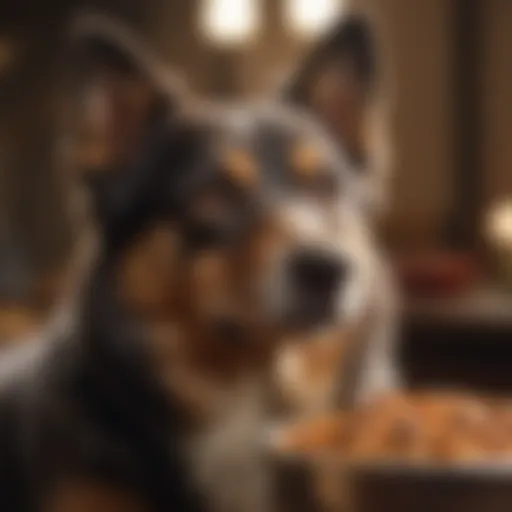 Nutritional breakdown of dog food for medium-sized dogs