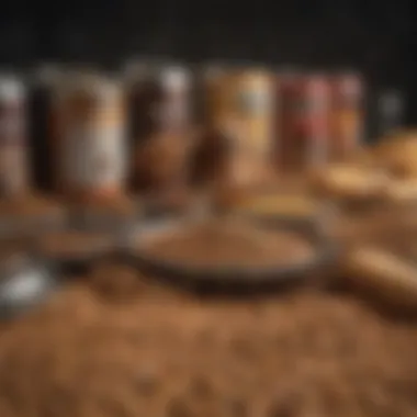Selection of Premium Dog Food Brands Various high-quality dog food brands on display