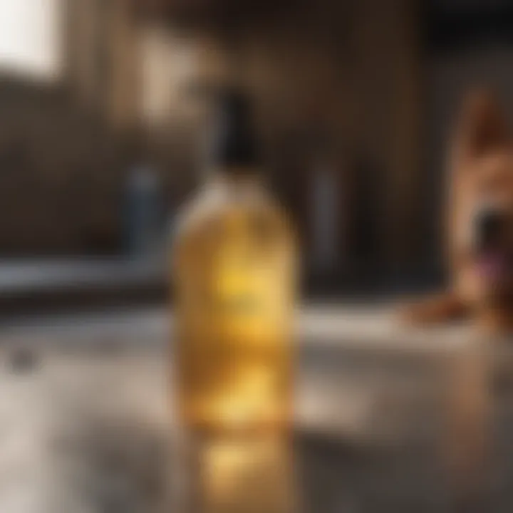 Close-up of soothing shampoo ingredients