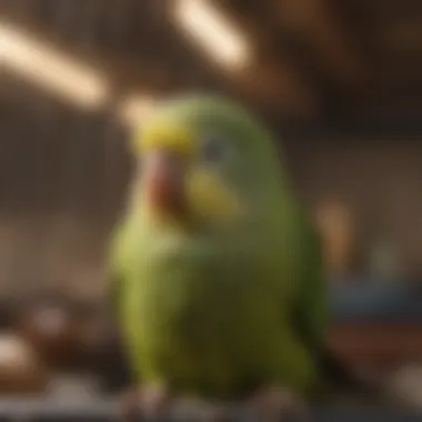 Hygiene Matters: Keeping Your Parakeet's Home Clean Clean parakeet cage highlighting hygiene practices
