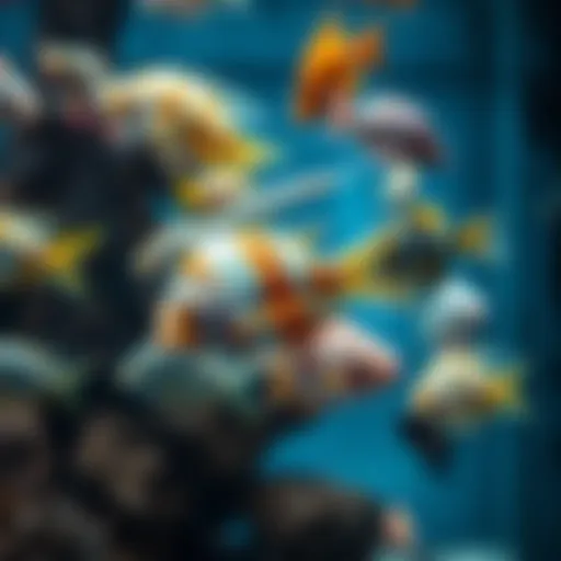 Diverse aquarium fish available at Petco