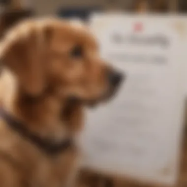 Recognized Credentials of Therapy Dog Trainers A close-up of a certificate awarded to a trainer highlighting their credentials