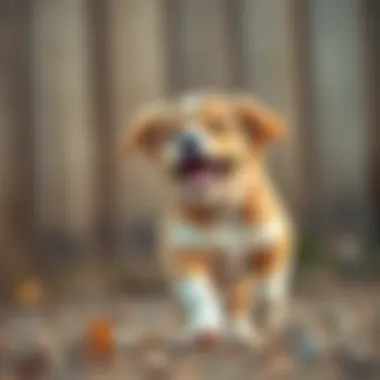 A male puppy showcasing playful personality traits