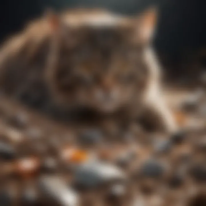 Overview of waste disposal process with litter liner