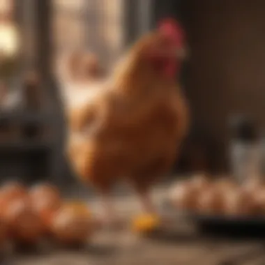 Nutrition: Key to Preventing Egg Consumption A well-balanced chicken diet displayed