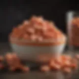 Healthy salmon-flavored dog treats displayed in a bowl