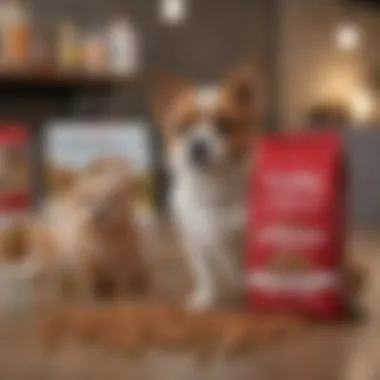 A variety of Purina dog food products available at Costco