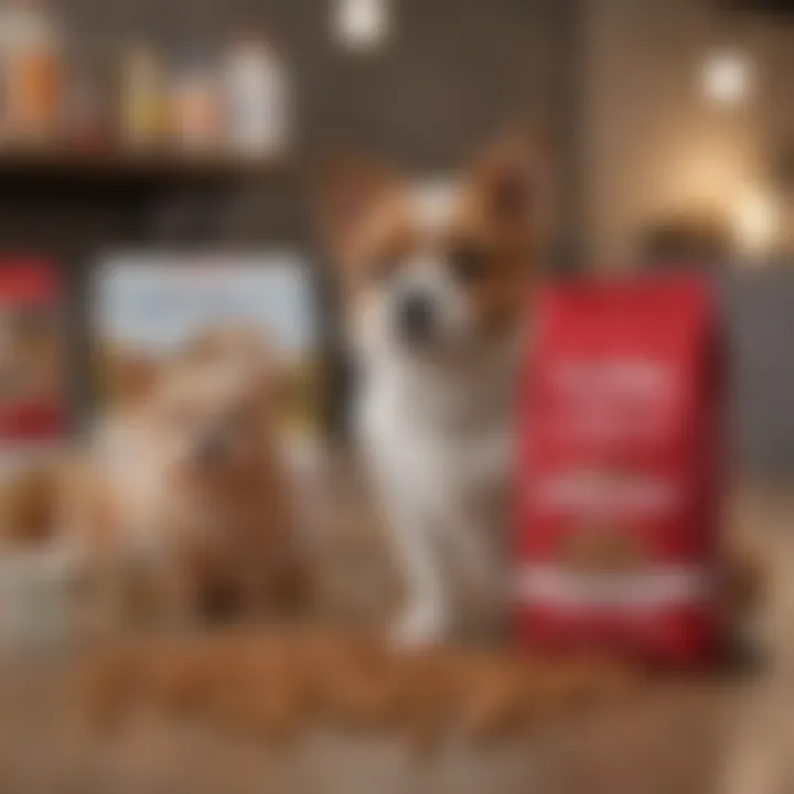 A variety of Purina dog food products available at Costco