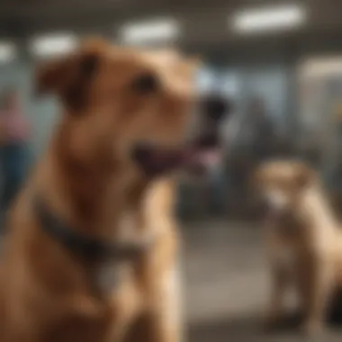 Learning Canine Behavior in Class A classroom setting with students learning about canine behavior