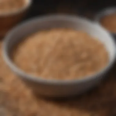 A bowl filled with grains and seeds for chicken nutrition