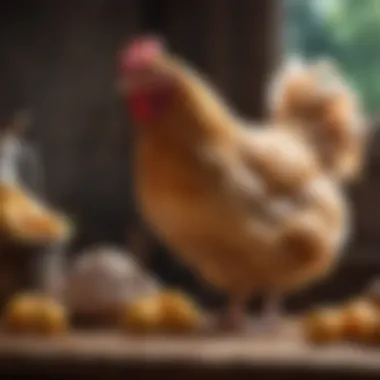 An infographic displaying safe foods for chickens