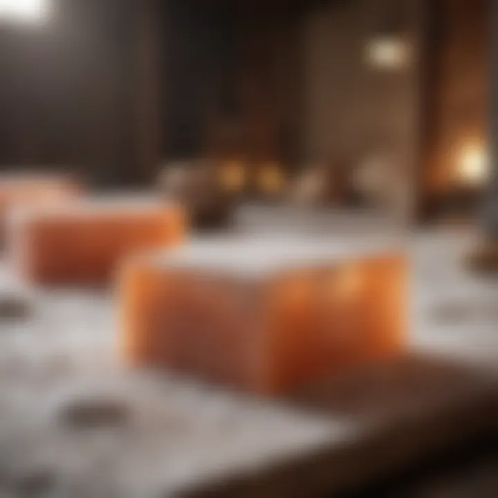 Different types of salt blocks for livestock
