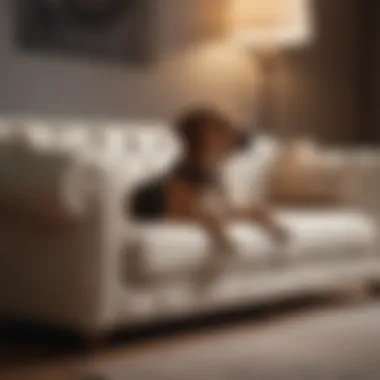 Stylish Dog-Proof Sofa Elegant sofa designed for pet owners