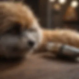 Grooming tools for matted fur