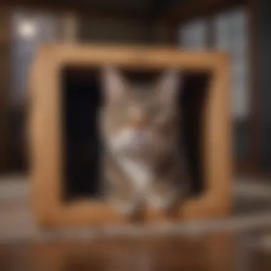 Different materials used for cat boxes, showcasing durability and ease of cleaning.