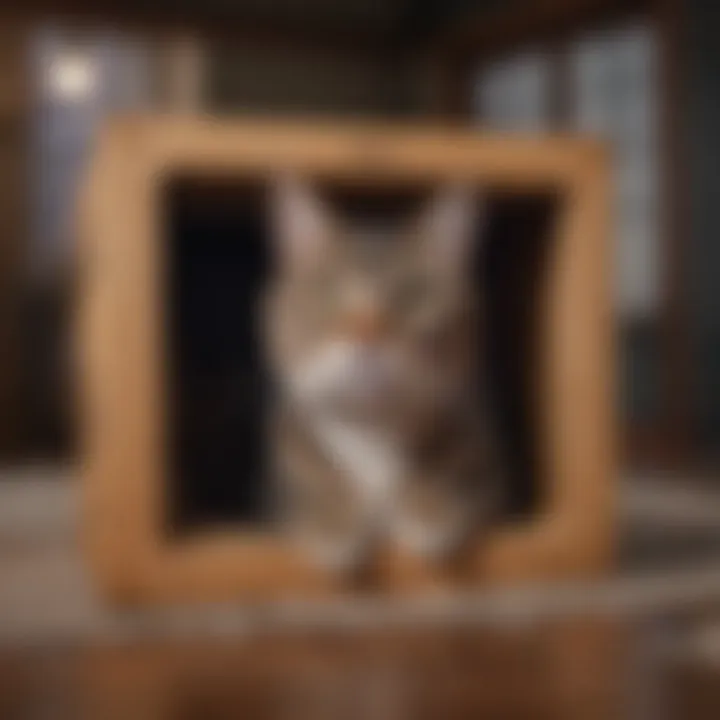 Different materials used for cat boxes, showcasing durability and ease of cleaning.