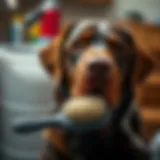 Slicker brush designed for Labrador Retriever grooming
