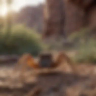Spider Habitats in Arizona Illustration of various spider habitats in Arizona
