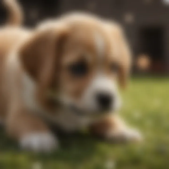 A well-trained puppy showing balanced behavior
