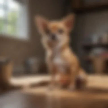 Chihuahua in a calm home environment