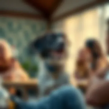 A community gathering to discuss pet safety