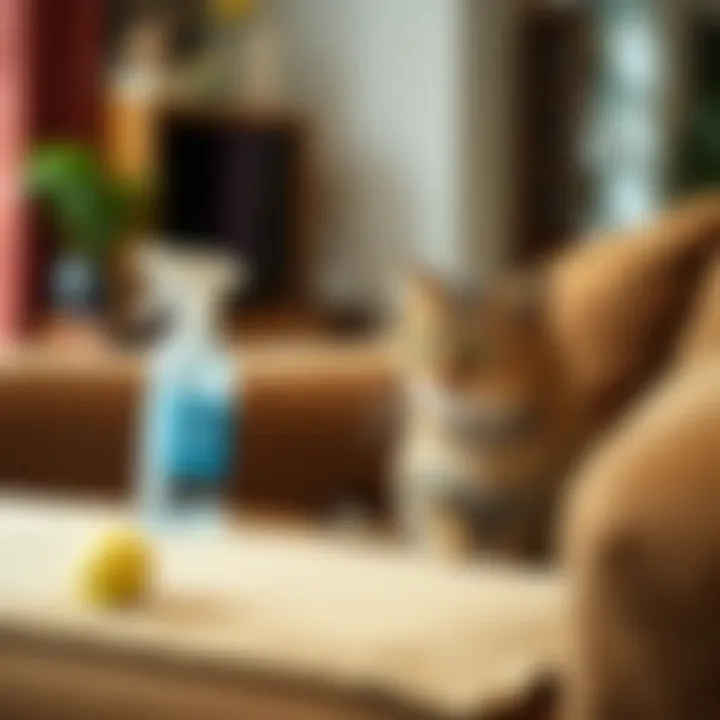 Using Deterrent Sprays Effectively Furniture protected with deterrent spray