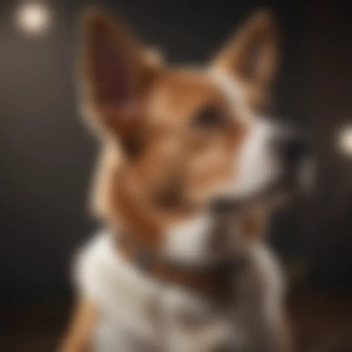 Various types of dog collars and harnesses for leash control