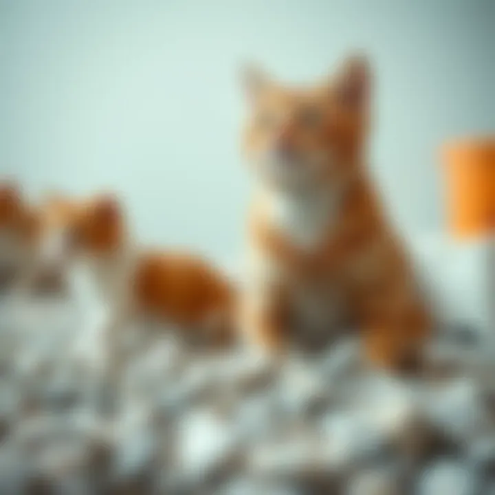 Different types of litter showcasing options for pet owners