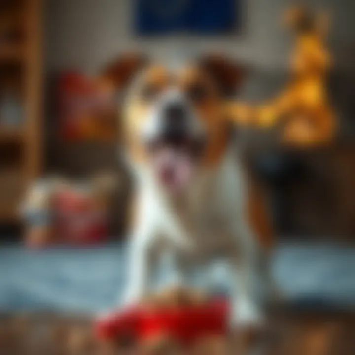 A dog looking energetic and healthy after eating quality dog food