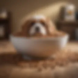 A bowl filled with high-quality dog food specifically formulated for Cockapoos