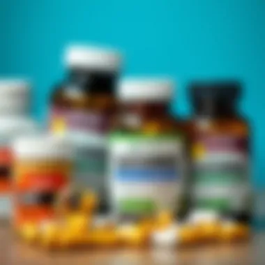 A close-up of glucosamine supplements in various forms, illustrating options for pet owners.