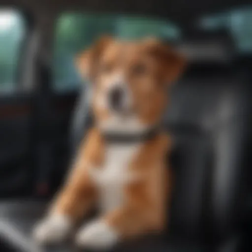 Durable pet seat cover in a vehicle