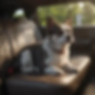 Easy installation of a pet seat cover