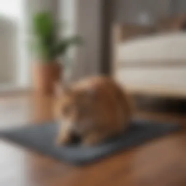 Impact on Home Cleanliness A clean home environment with gorilla cat litter mat in use.