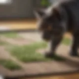 Gorilla cat litter mat showcasing its unique texture.